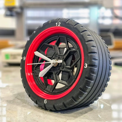 Wheel Design Desk Clock
