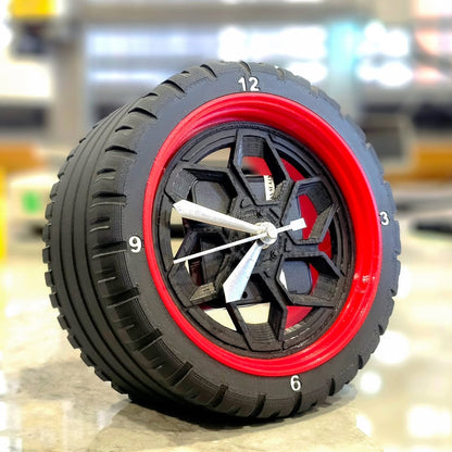 Wheel Design Desk Clock